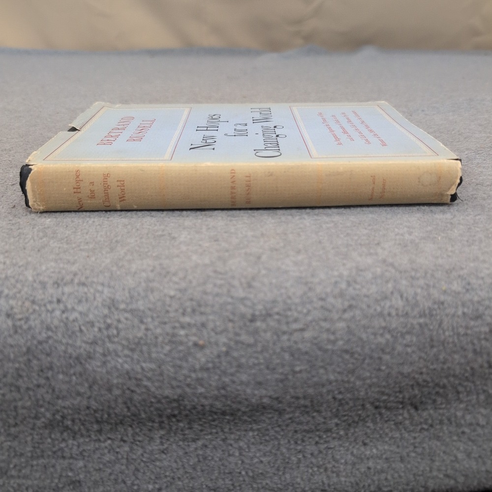 New Hopes for a Changing World Bertrand Russell 1951 1st American Edition HC DJ - Picture 2 of 5